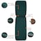 Classic Accessories Water-Resist 72x21x3" Patio Chaise Lounge Cushion Cover, Mallard Green 60-380-011101-RT - alternate 2